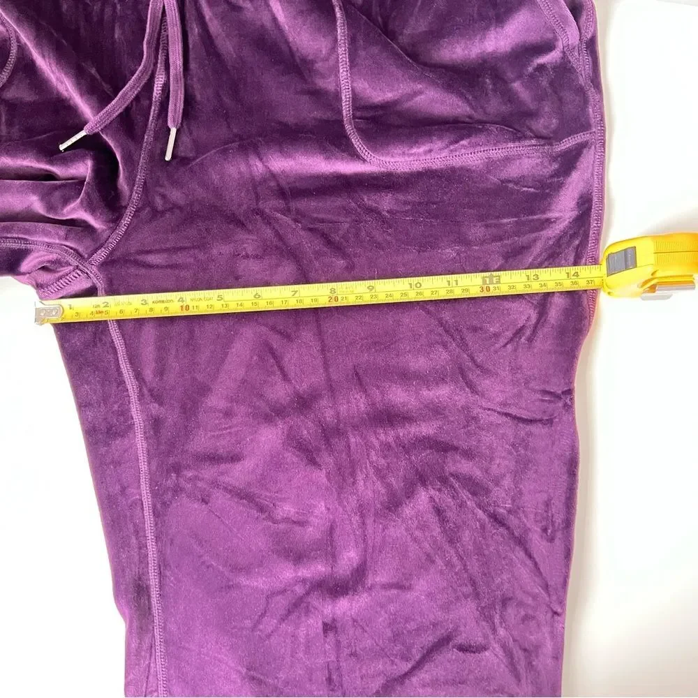 NWT 32 Degrees Heat Velour Joggers Women XXL Purple Lounge Pants Soft‎ Cozy